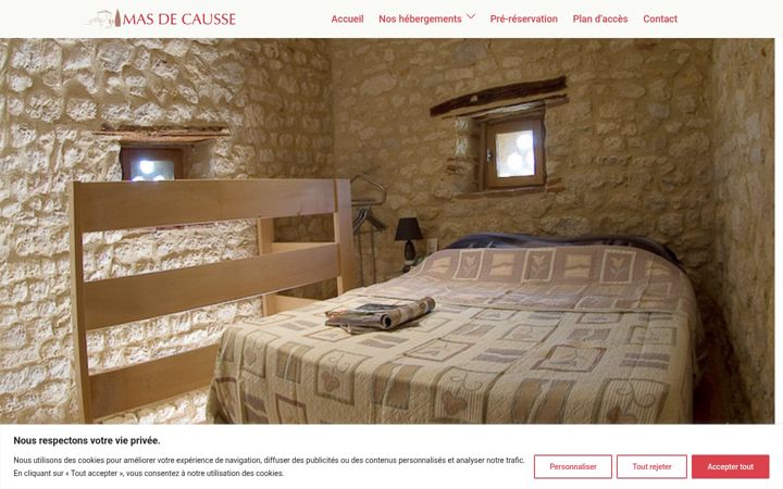 Screenshot of masdecausse.com