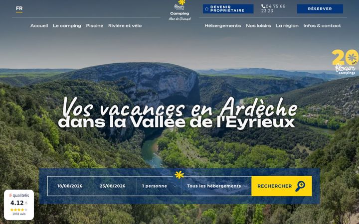 Screenshot of masdechampel.com