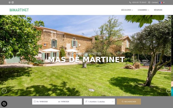 Screenshot of masdemartinet.com