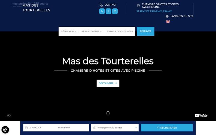 Screenshot of masdestourterelles.com