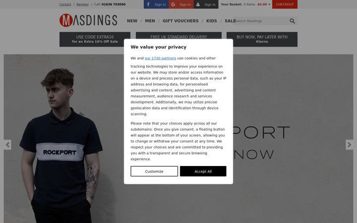 Screenshot of masdings.com
