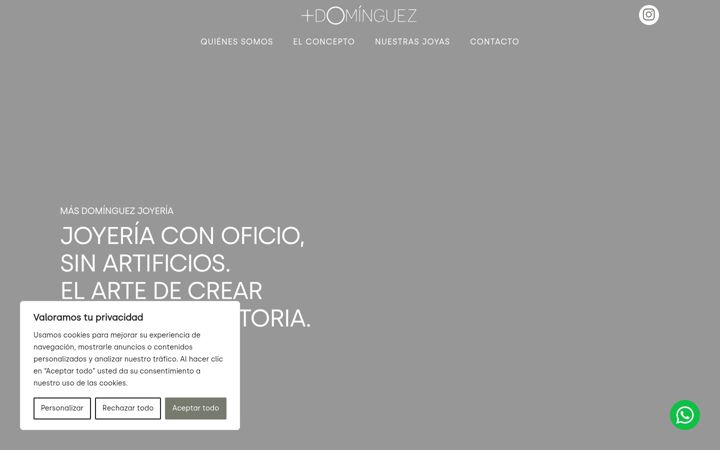 Screenshot of masdominguezjoyeria.com