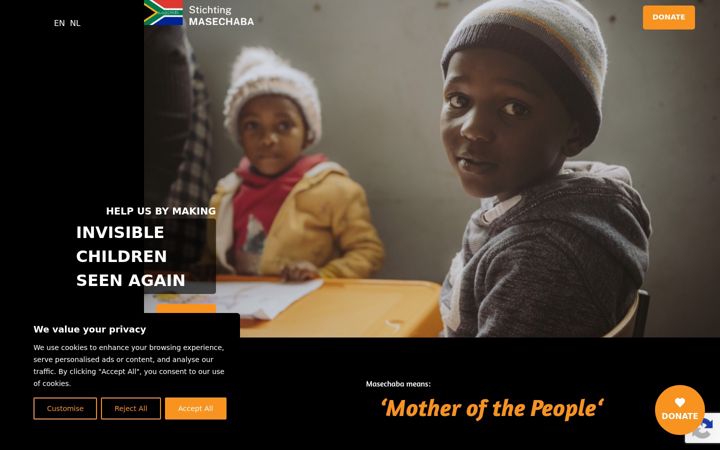 Screenshot of masechaba.com