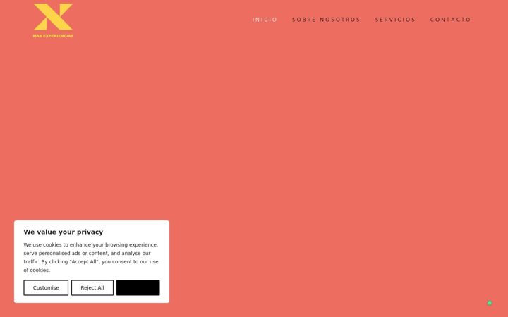 Screenshot of masexperiencias.com
