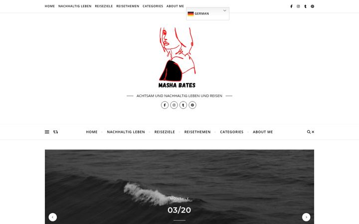 Screenshot of masha-bates.com