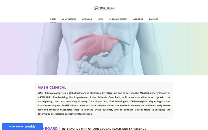 Screenshot of mashclinical.com