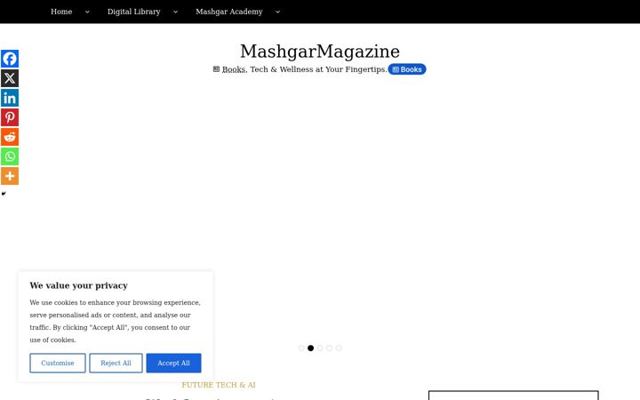 Screenshot of mashgarmagazine.com