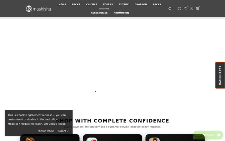 Screenshot of mashisha.com