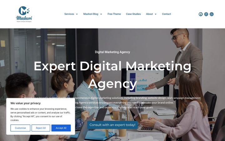 Screenshot of mashori.com