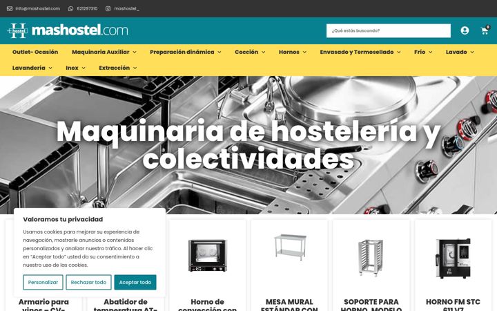 Screenshot of mashostel.com
