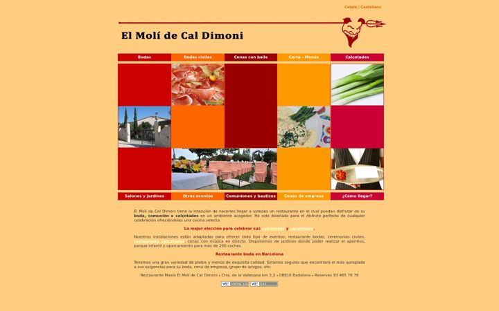Screenshot of masia-caldimoni.com