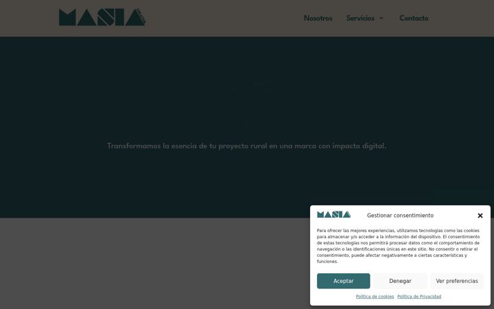 Screenshot of masiacreativa.com