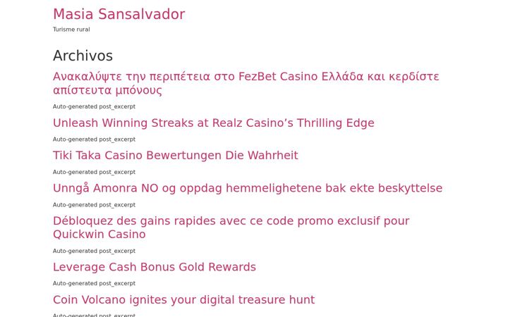 Screenshot of masiasansalvador.com