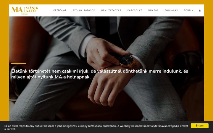 Screenshot of masikajto.hu