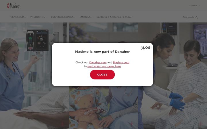 Screenshot of masimo.es