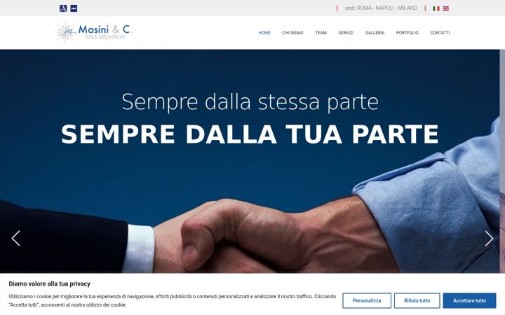 Screenshot of masinilossadjusters.com