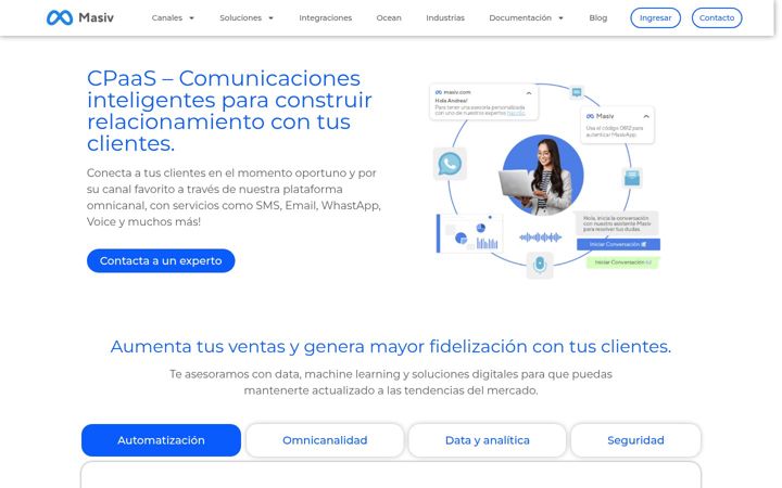 Screenshot of masiv.com