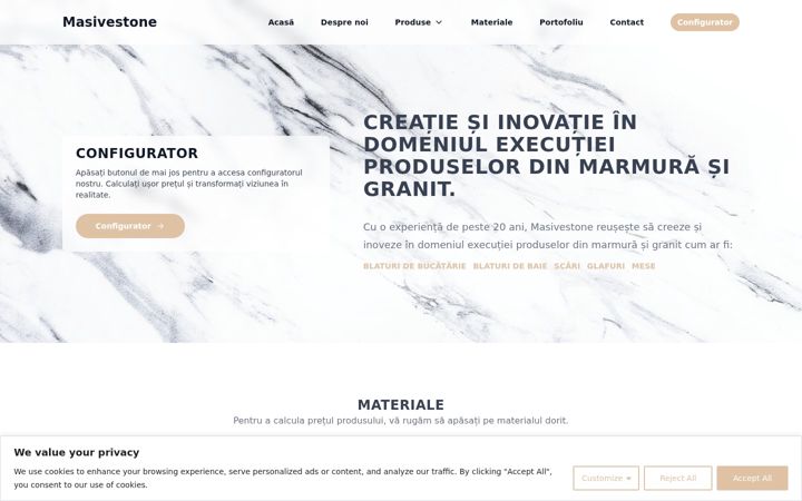 Screenshot of masivestone.ro