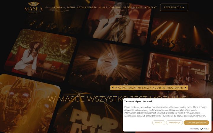 Screenshot of maskaclub.pl