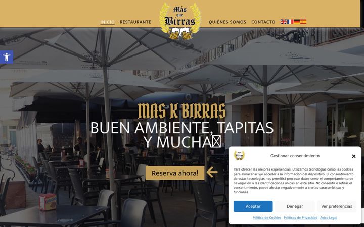 Screenshot of maskbirras.es