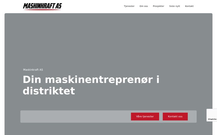 Screenshot of maskinkraft.no