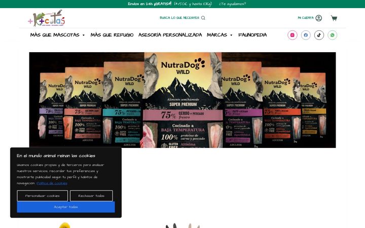 Screenshot of maskmascotas.es
