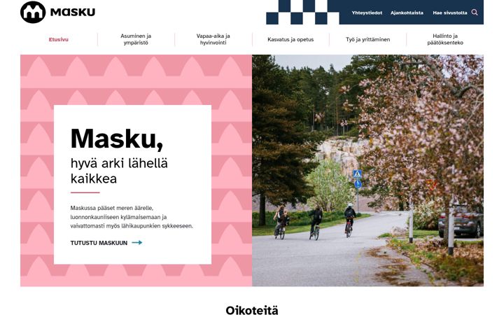 Screenshot of masku.fi
