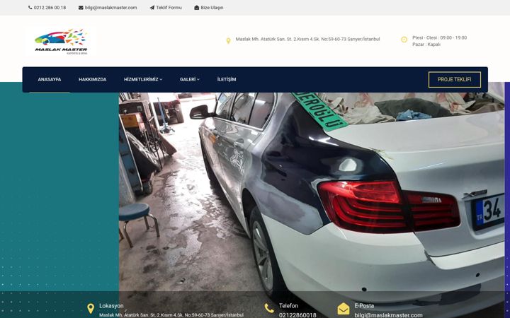 Screenshot of maslakmaster.com