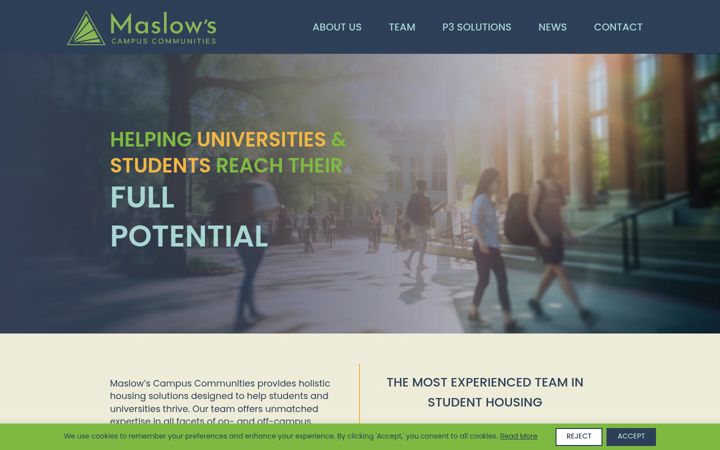 Screenshot of maslowscommunities.com