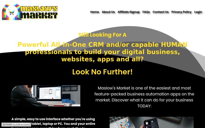 Screenshot of maslowsmarket.com