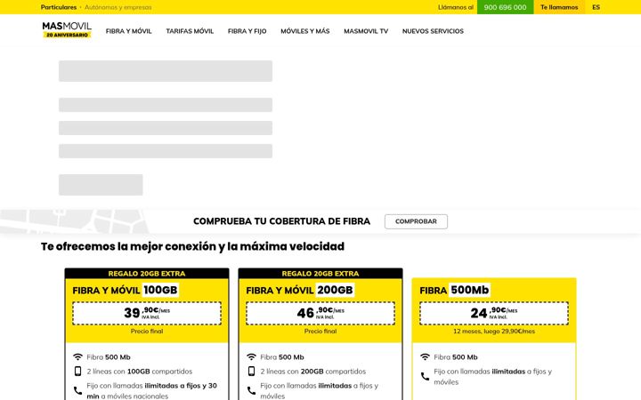 Screenshot of masmovil.com