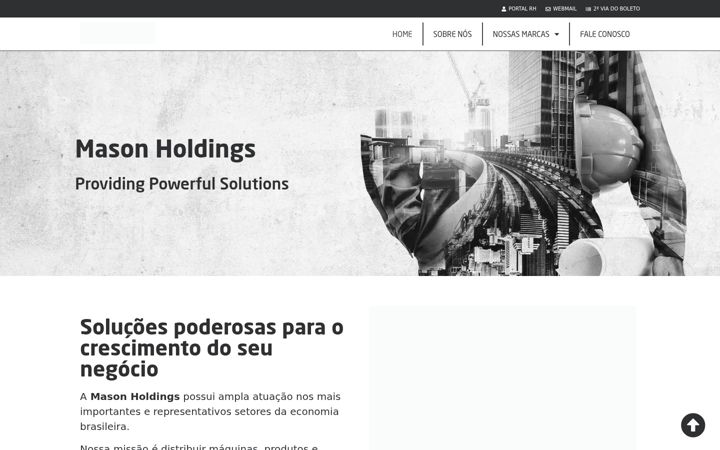 Screenshot of masonholdings.com.br