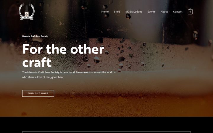 Screenshot of masonicbeer.com