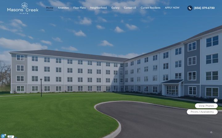 Screenshot of masonscreeknj.com