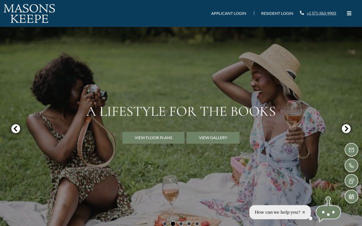 Screenshot of masonskeepe.com