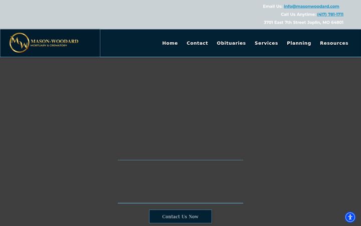 Screenshot of masonwoodard.com
