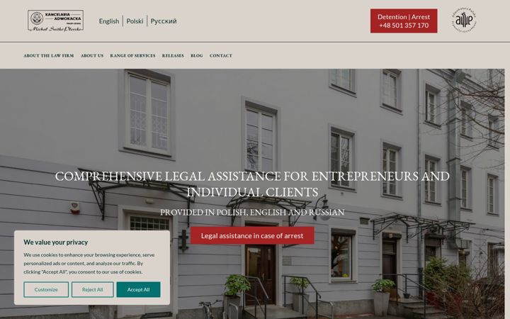 Screenshot of masp-legal.eu