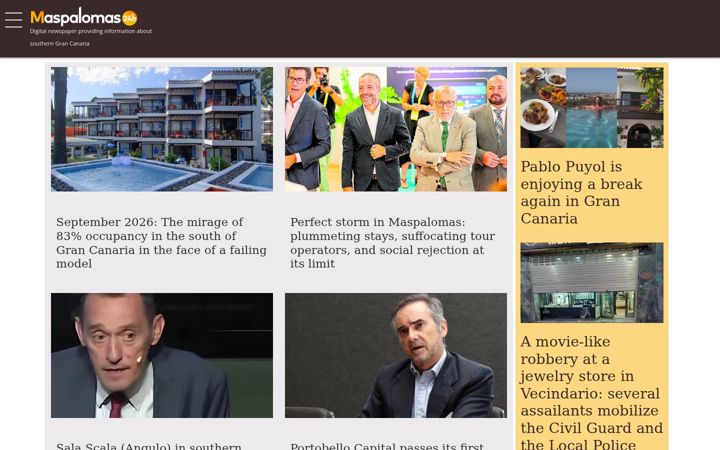 Screenshot of maspalomas24h.com