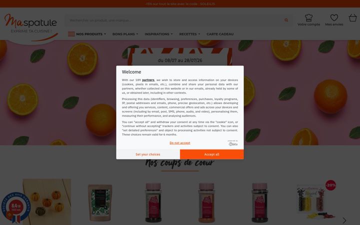Screenshot of maspatule.com