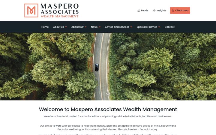 Screenshot of masperoassociates.co.uk