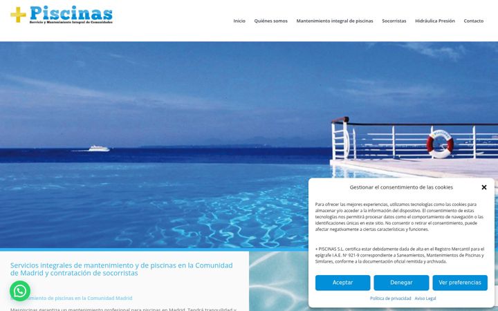 Screenshot of maspiscinas.net
