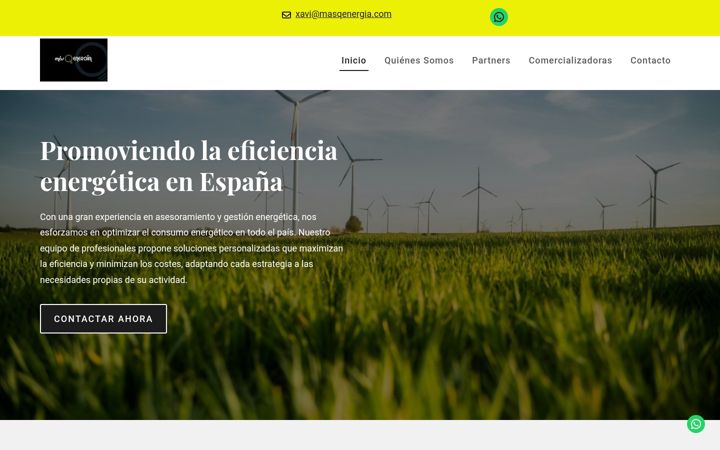 Screenshot of masqenergia.com