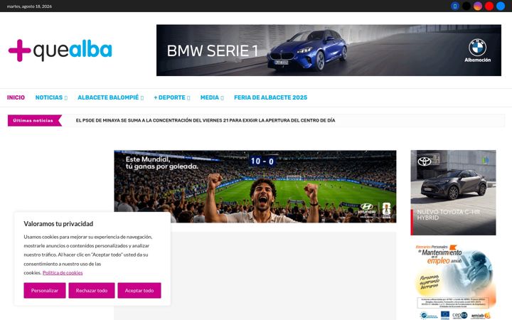 Screenshot of masquealba.com