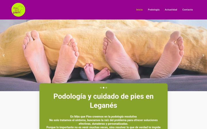 Screenshot of masquepies.es