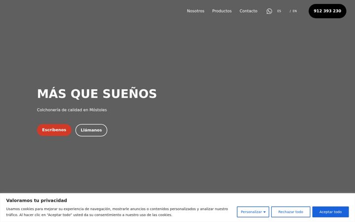 Screenshot of masquesuenos.es