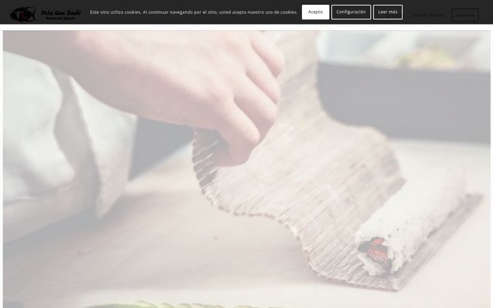 Screenshot of masquesushisantgervasi.com