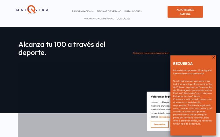 Screenshot of masqvida.net