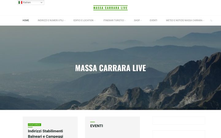 Screenshot of massacarrara-live.it