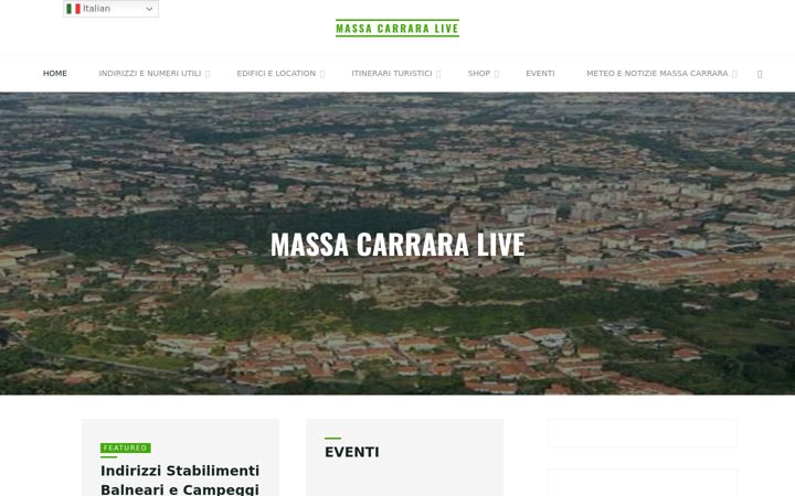 Screenshot of massacarraralive.com