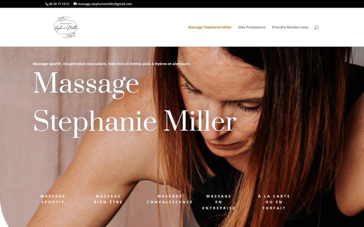 Screenshot of massage-stephaniemiller.com